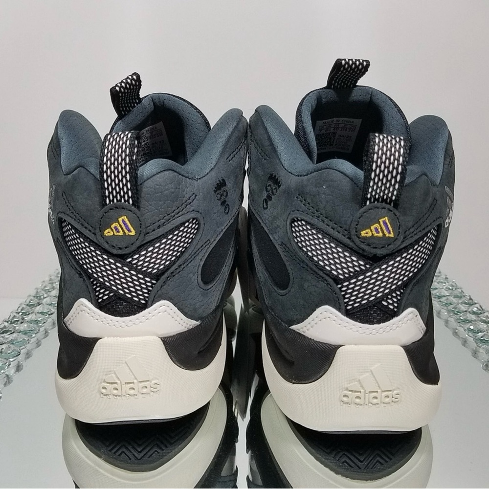 Adidas Gray and White Athletic Shoes